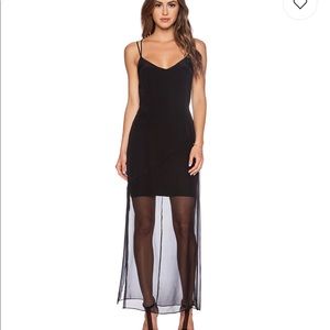 Baily 44 ‘Weary Willie’ black Maxi dress REVOLE -S